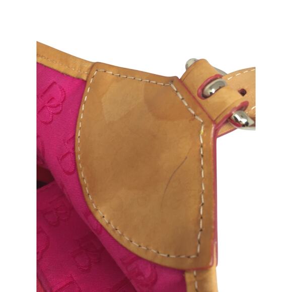 Dooney & Bourke Oversize Deep Pink Hobo Bag - Picture 14 of 16